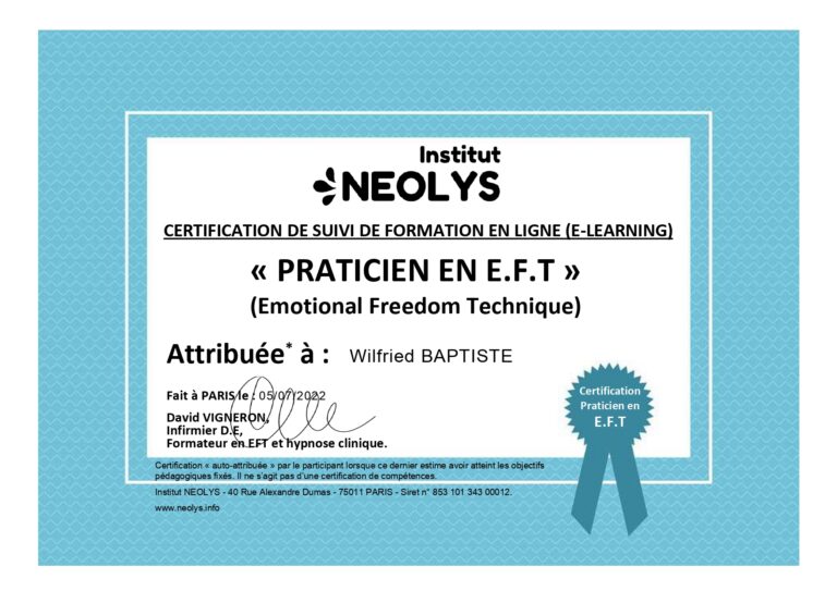 CERTIFICATION PRATICIEN EFT_Will B