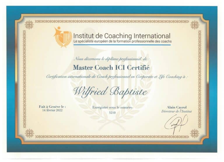 Diplôme Master Coach