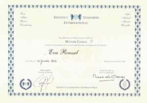 Eva-Certificat Institut Coaching International