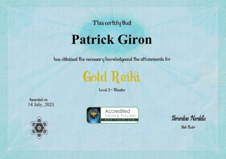 Patrick Giron Certif 24