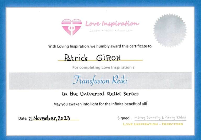 Patrick Giron Certif 29